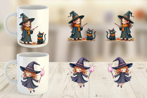 Mug Wrap Sleepy Witch Intern Sublimation artnoy 