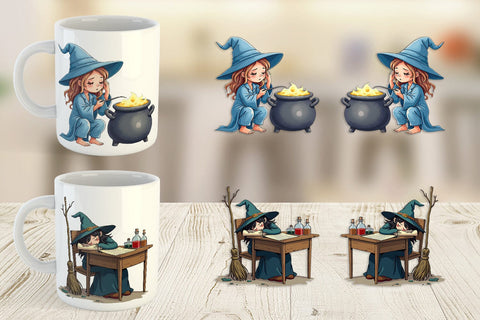 Mug Wrap Sleepy Witch Intern Sublimation artnoy 