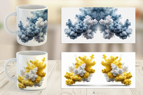 Mug Wrap Smoke Realistic Sublimation artnoy 