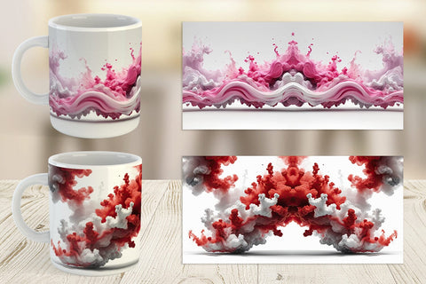 Mug Wrap Smoke Realistic Sublimation artnoy 