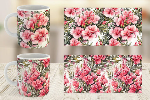 Mug Wrap Snapdragon Pattern Sublimation artnoy 