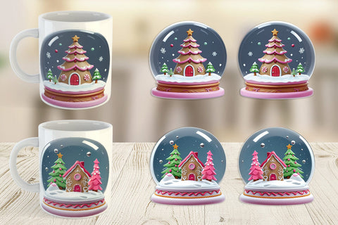 Mug Wrap Snow Globe Sublimation artnoy 
