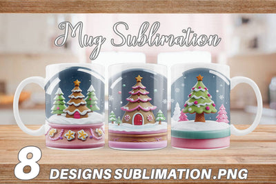 Mug Wrap Snow Globe Sublimation artnoy 