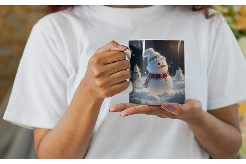 Mug Wrap Snowman Christmas Sublimation artnoy 