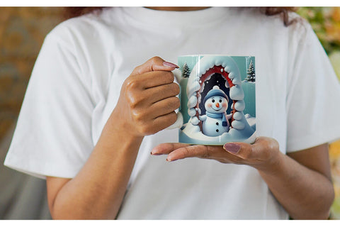 Mug Wrap Snowman Sublimation artnoy 