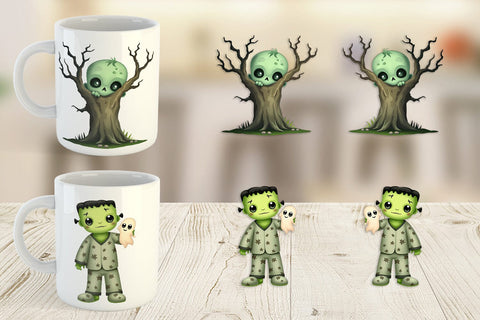Mug Wrap Snuggle Spooky Squad Sublimation artnoy 