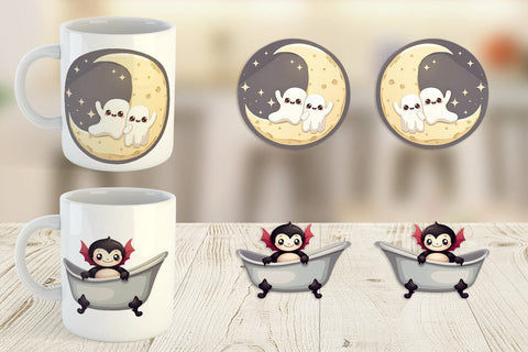 Mug Wrap Snuggle Spooky Squad Sublimation artnoy 