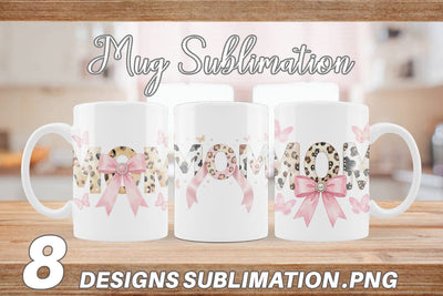 Mug Wrap Soft Pastel MOM Animal Print Sublimation artnoy 