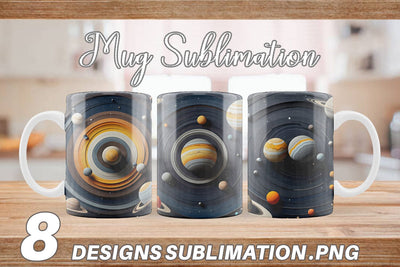 Mug Wrap Solar System Sublimation artnoy 