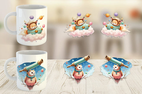 Mug Wrap Space Dreamscape Sublimation artnoy 