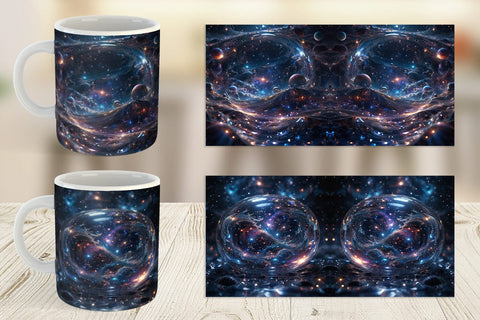 Mug Wrap Space Galaxy Infinite Sublimation artnoy 