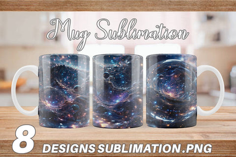 Mug Wrap Space Galaxy Infinite Sublimation artnoy 