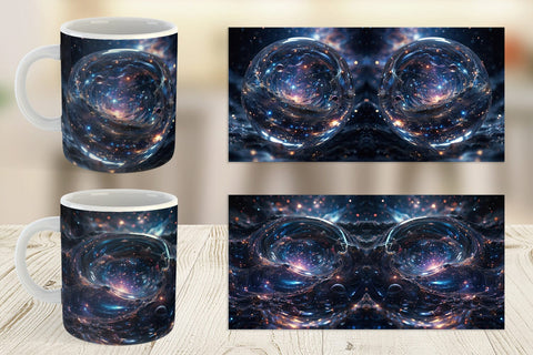 Mug Wrap Space Galaxy Infinite Sublimation artnoy 