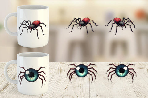 Mug Wrap Spider Twists Sublimation artnoy 