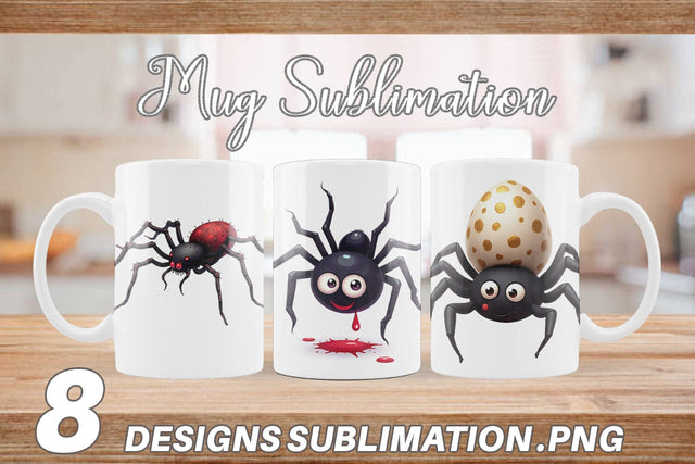 Mug Wrap Spider Twists Sublimation artnoy 