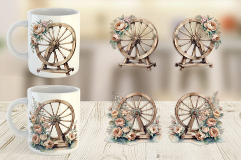 Mug Wrap Spinning Wheel Sublimation artnoy 