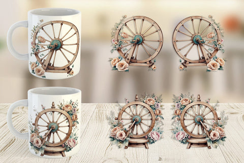 Mug Wrap Spinning Wheel Sublimation artnoy 