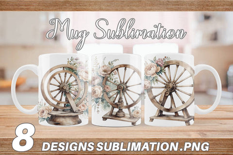 Mug Wrap Spinning Wheel Sublimation artnoy 