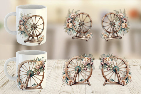 Mug Wrap Spinning Wheel Sublimation artnoy 