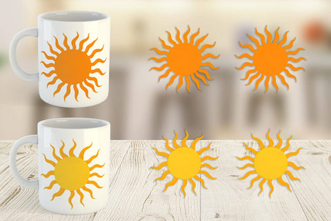 Mug Wrap Spiral Sun Sublimation artnoy 