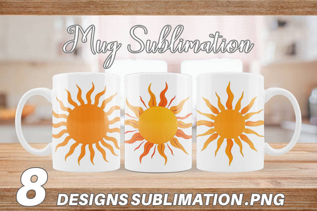 Mug Wrap Spiral Sun Sublimation artnoy 
