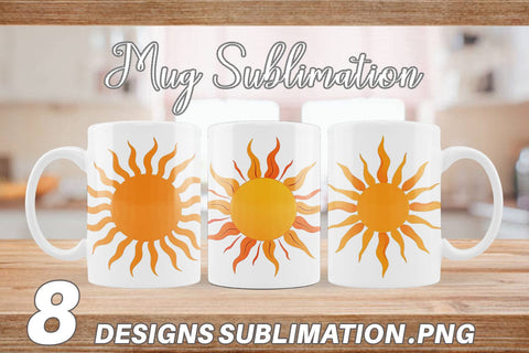Mug Wrap Spiral Sun Sublimation artnoy 