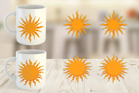 Mug Wrap Spiral Sun Sublimation artnoy 
