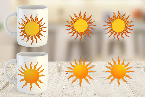 Mug Wrap Spiral Sun Sublimation artnoy 
