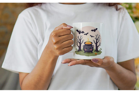 Mug Wrap Spooky Scenes Sublimation artnoy 