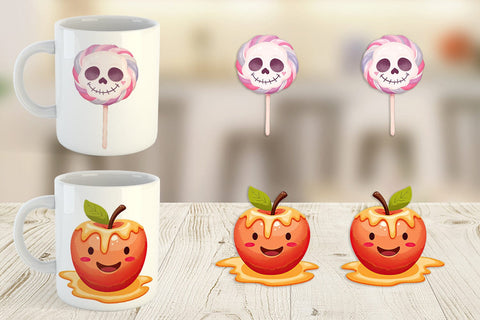 Mug Wrap Spooky Sweet Treats Sublimation artnoy 