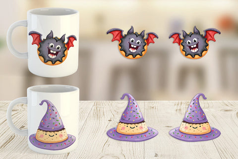 Mug Wrap Spooky Sweet Treats Sublimation artnoy 
