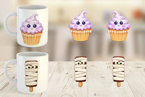 Mug Wrap Spooky Sweet Treats Sublimation artnoy 