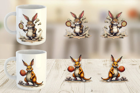 Mug Wrap Sports Chaos Critters Sublimation artnoy 