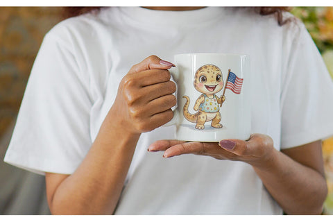Mug Wrap Spotted Patriotic Outfit Dino Sublimation artnoy 