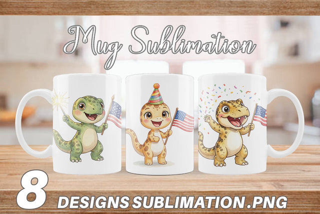 Mug Wrap Spotted Starry Dino Watercolor Sublimation artnoy 