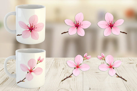 Mug Wrap Spring Blossom Sublimation artnoy 