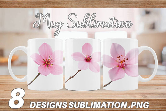 Mug Wrap Spring Blossom Sublimation artnoy 
