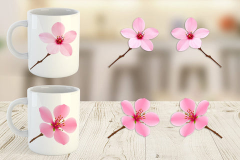 Mug Wrap Spring Blossom Sublimation artnoy 