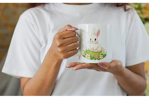 Mug Wrap Spring Bunny Sublimation artnoy 