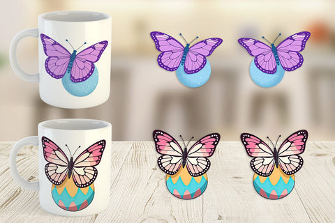 Mug Wrap Spring Butterfly Sublimation artnoy 