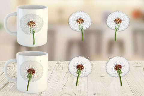 Mug Wrap Spring Dandelion Sublimation artnoy 