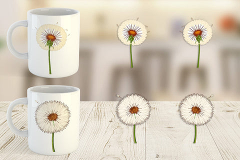 Mug Wrap Spring Dandelion Sublimation artnoy 