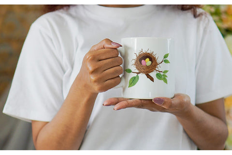 Mug Wrap Spring Nest Sublimation artnoy 