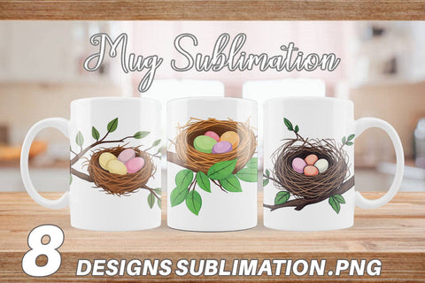 Mug Wrap Spring Nest Sublimation artnoy 