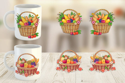 Mug Wrap Spring Picnic Sublimation artnoy 