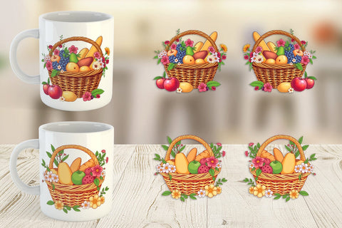 Mug Wrap Spring Picnic Sublimation artnoy 