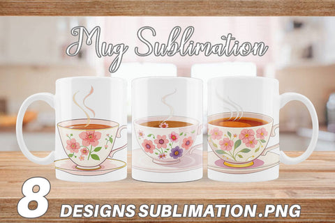 Mug Wrap Spring Tea Sublimation artnoy 