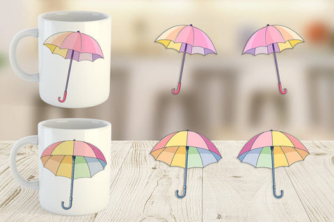 Mug Wrap Spring Umbrella Sublimation artnoy 