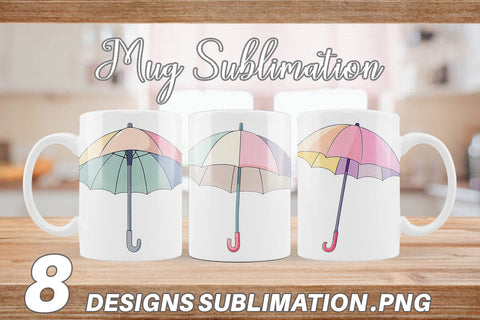 Mug Wrap Spring Umbrella Sublimation artnoy 