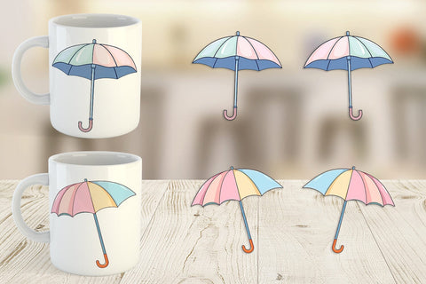 Mug Wrap Spring Umbrella Sublimation artnoy 